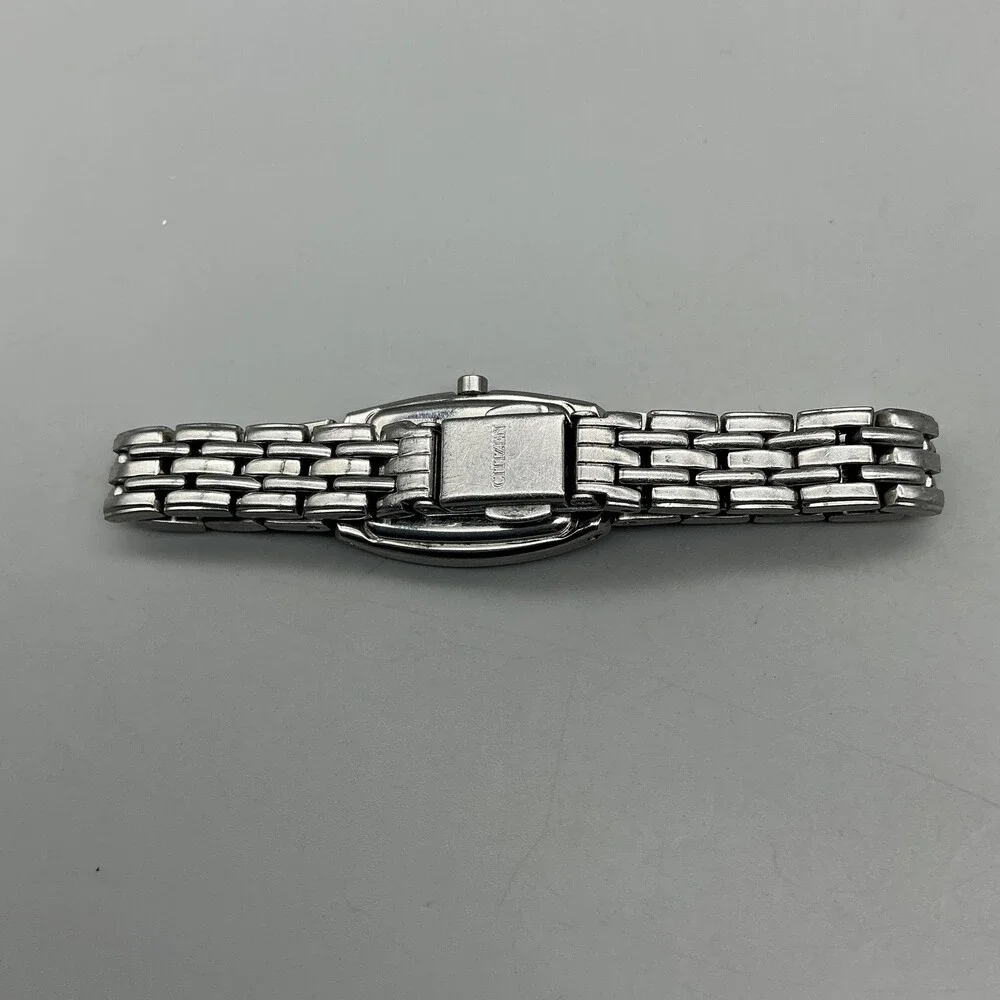Citizen Eco-Drive Womens Watch 17mm MOP G620-S074711 Crystals Stainless 5.75